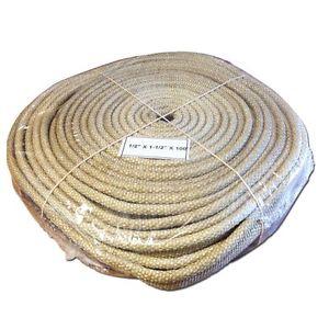 Tadpole Seal 1/2 X 1-1/2 X 100 Boiler Furnace Fire Box BBQ Door Gasket 1,500F VER-TAD100-1.5x1/2